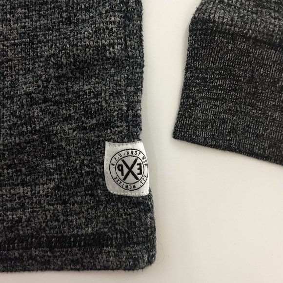 Express XS Long Sleeve Sweatshirt Grey & Black - Picture 3 of 7
